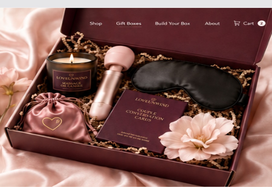 Burgundy Lock Box