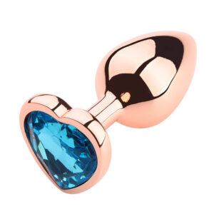 Gold Heart-Shaped Metal Anal Plug | LOVEUNWIND