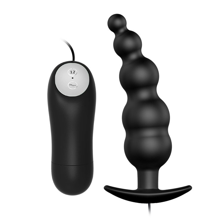 12-Mode Vibrating Anal Beads with Remote Control