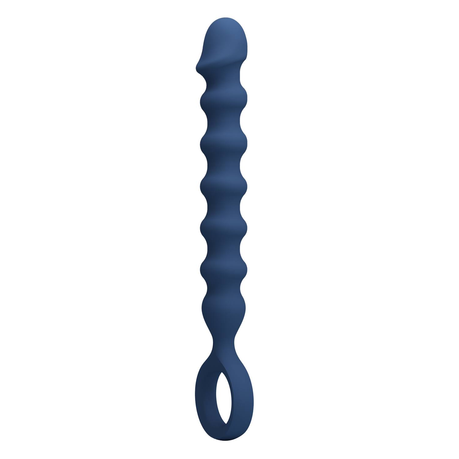 Flexible Silicone Anal Beads with Ring Handle