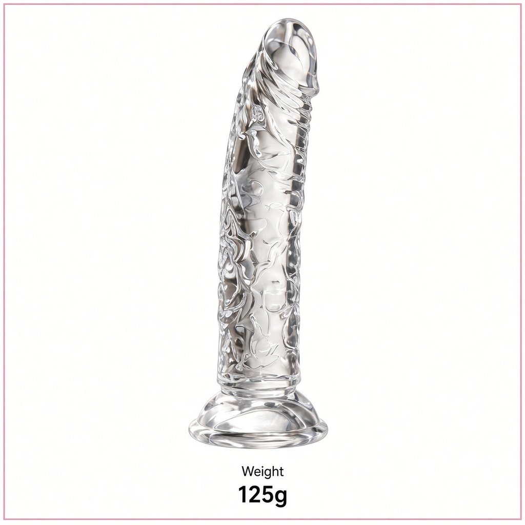 Transparent crystal dildo