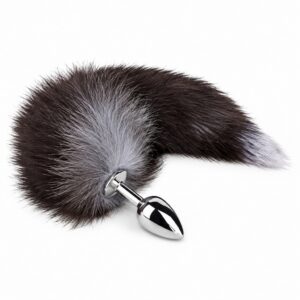 Stainless Steel Fox Tail Anal Plug