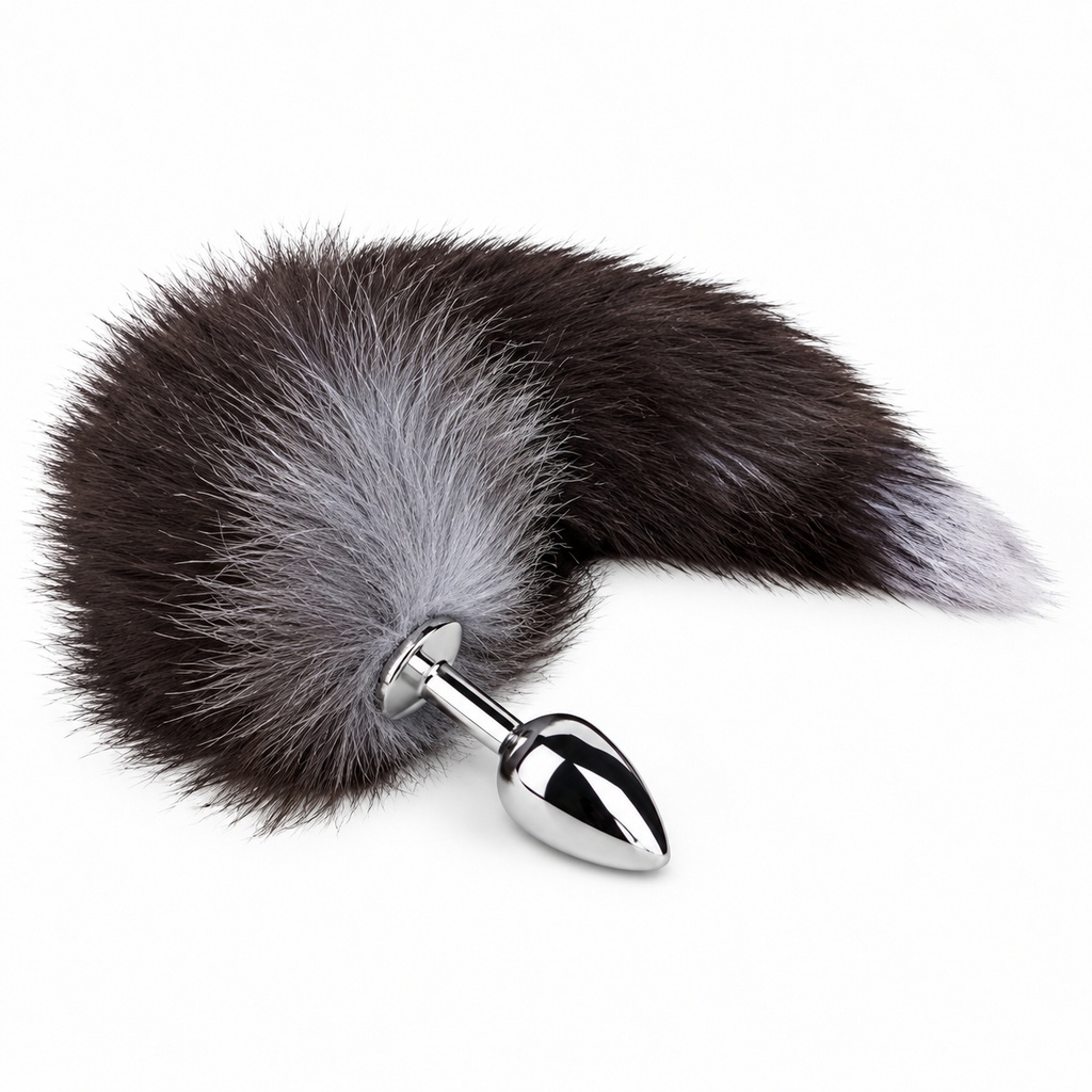 Stainless Steel Fox Tail Anal Plug